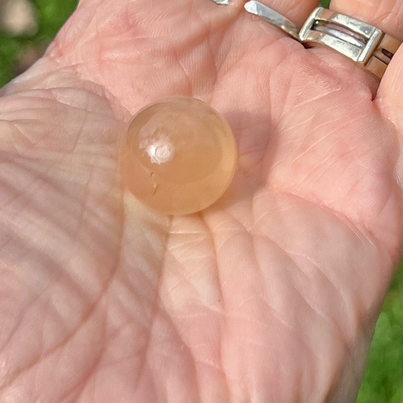 Flower Agate Sphere, 10g, Wandering Bunny LLC - Picture 7 of 11